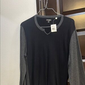 GUESS Men's Two-Tone Crewneck Sweater